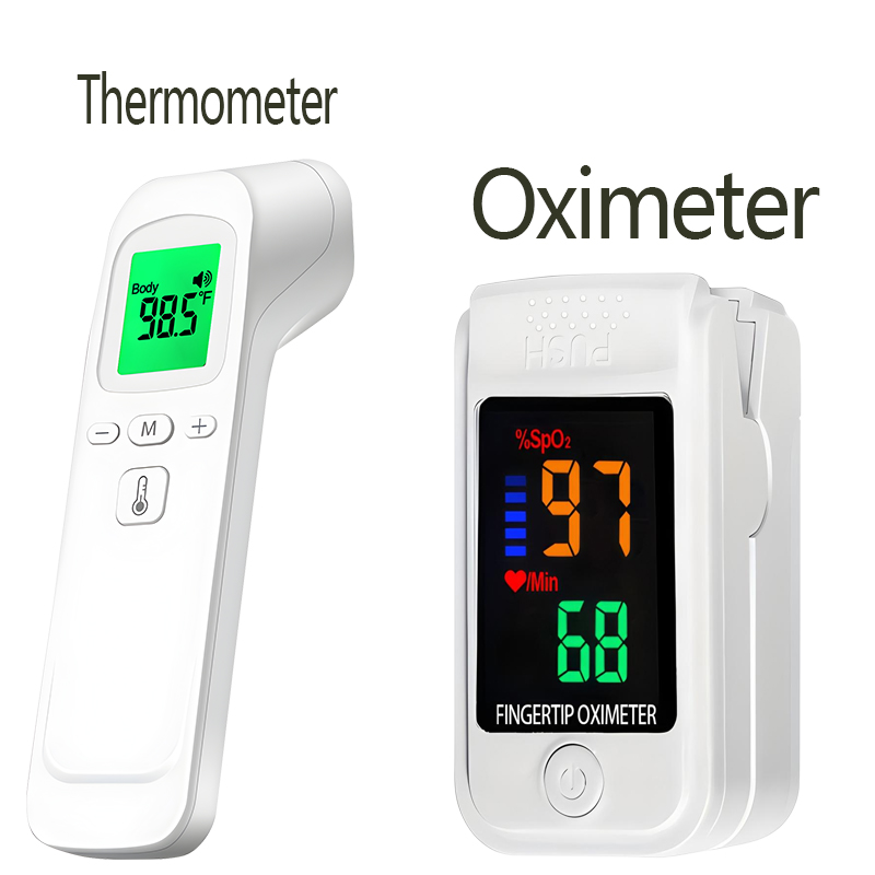 Pulse Oximeter - Cyfrowy termometr na czoło, elektroniczny, bezdotykowy,